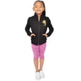 thumbnail image 5 of Stretch Is Comfort Girl's Glitter | Gymnastics Cats| Jacket Mock Neck | Youth 4-12, 5 of 11