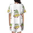 thumbnail image 6 of Haiem Christmas Gnomes Pattern Pajama Set for Women 2 Piece Lounge Set Short Sleeve Tops and Shorts Soft Sleepwear-Large, 6 of 7