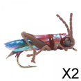 thumbnail image 1 of 2x Señuelos De Pesca Locust Crankbait Señuelos De Lubina Regalo De Pesca Swimbait De Hundimiento Lento Marrón 2 piezas, 1 of 8