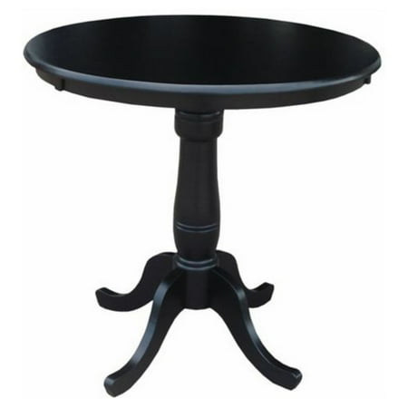Counter Height Pedestal Table International Concepts Piperton 36 in. Round Top Pedestal Counter Height Dining Table ()