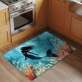 thumbnail image 2 of Rectangle Rug 2x3ft Area Rug,Watercolor Mermaid Silhouette Coral Area Rugs for Living Room Bedroom,Undersea World Floor Mat Non-Slip Non-Shedding Carpet Indoor Accent Rugs, 2 of 9