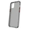 onn. Clear Slim Rugged Phone Case with Built-in Microbial Protection for iPhone 12 Mini