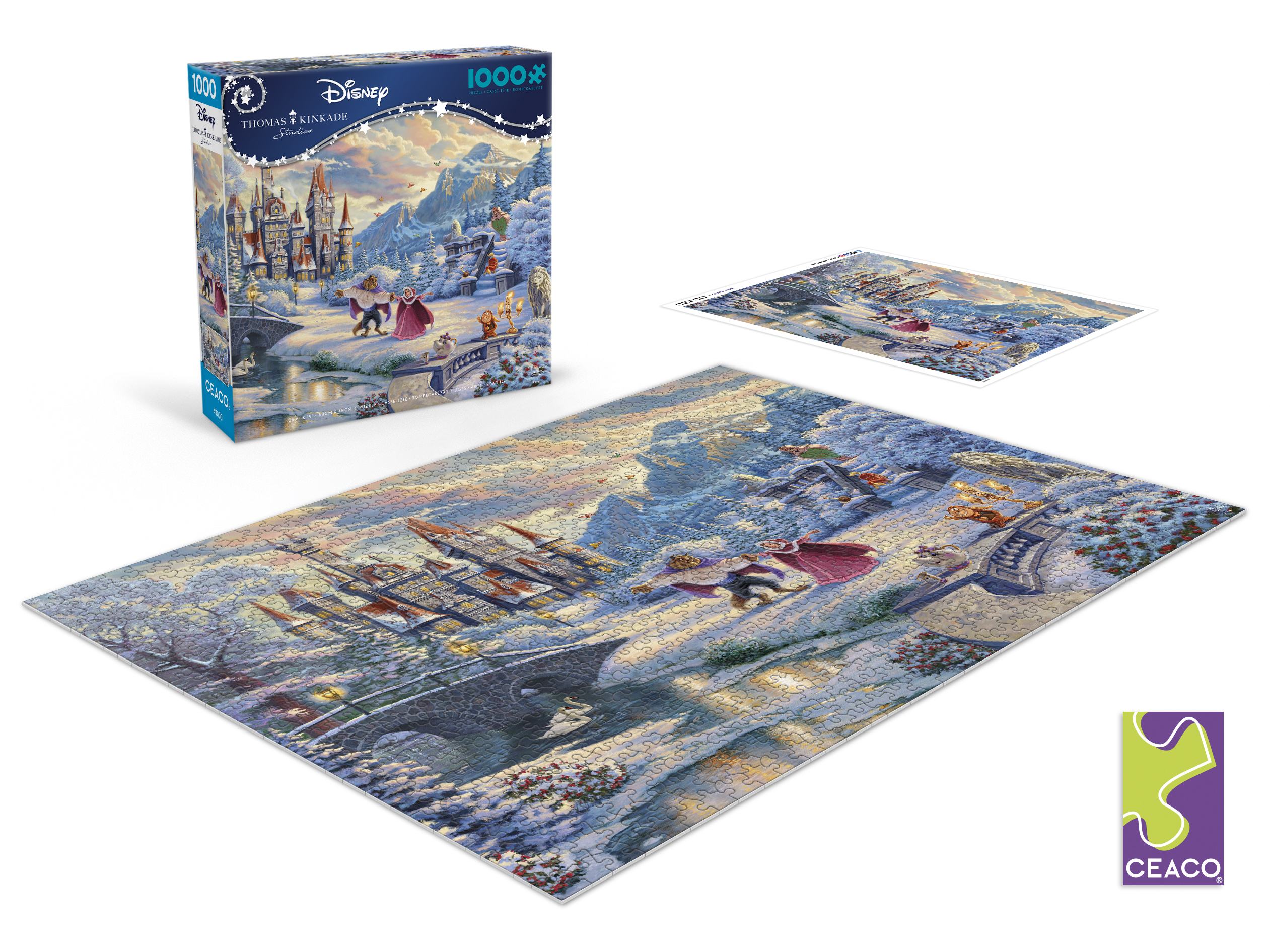 Ceaco Beauty and the Beast Winter Enchantment 1000 Piece Jigsaw