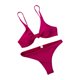 thumbnail image 4 of Conjunto de traje de baño acolchado con realce para mujer, traje de baño sólido con botones sexys Fridja  nalpqowj14716, 4 of 5