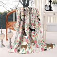 thumbnail image 2 of Chihuahua and Flower Florals Blanket,Comfortable Soft Flannel Throw Blanket,All Season,Warm Lightweight Blankets for Sofa Bed Couch Living Room Chair,50"x60"(130x150cm), 2 of 3