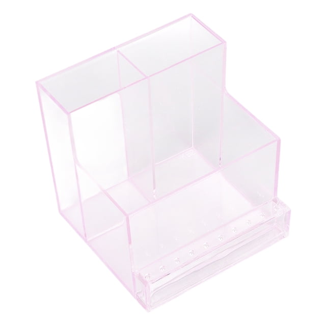 Caja de almacenamiento Ticfox para máquina perforadora de uñas color rosa