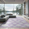 thumbnail image 2 of ODIKA 8'x10' Washable Area Rug Purple Round Fuzzy Dreamy Motif Circle Ombre Gradient Watercolor for King Size Bedroom Under Bed, Master Suite, Non-Shedding, Easy Care, 2 of 7