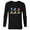 Black, variant on Star Wars The Bad Batch Faces Names and Quotes - Long Sleeve T-Shirt for Men - Customized-Navy