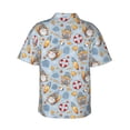 thumbnail image 3 of Daiia Summer Time With Gnome Hawaiian Shirt for Men Gentle Cotton Regular Short Sleeve Casual-Medium, 3 of 9