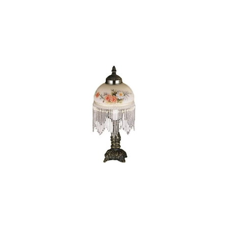 Fringe Mini Lamp - Rose Bouquet Fringed Mini Table Lamp