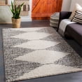 thumbnail image 2 of Taza shag Gray 7'10" x 10' Global Rectangle Area Rug, 2 of 7
