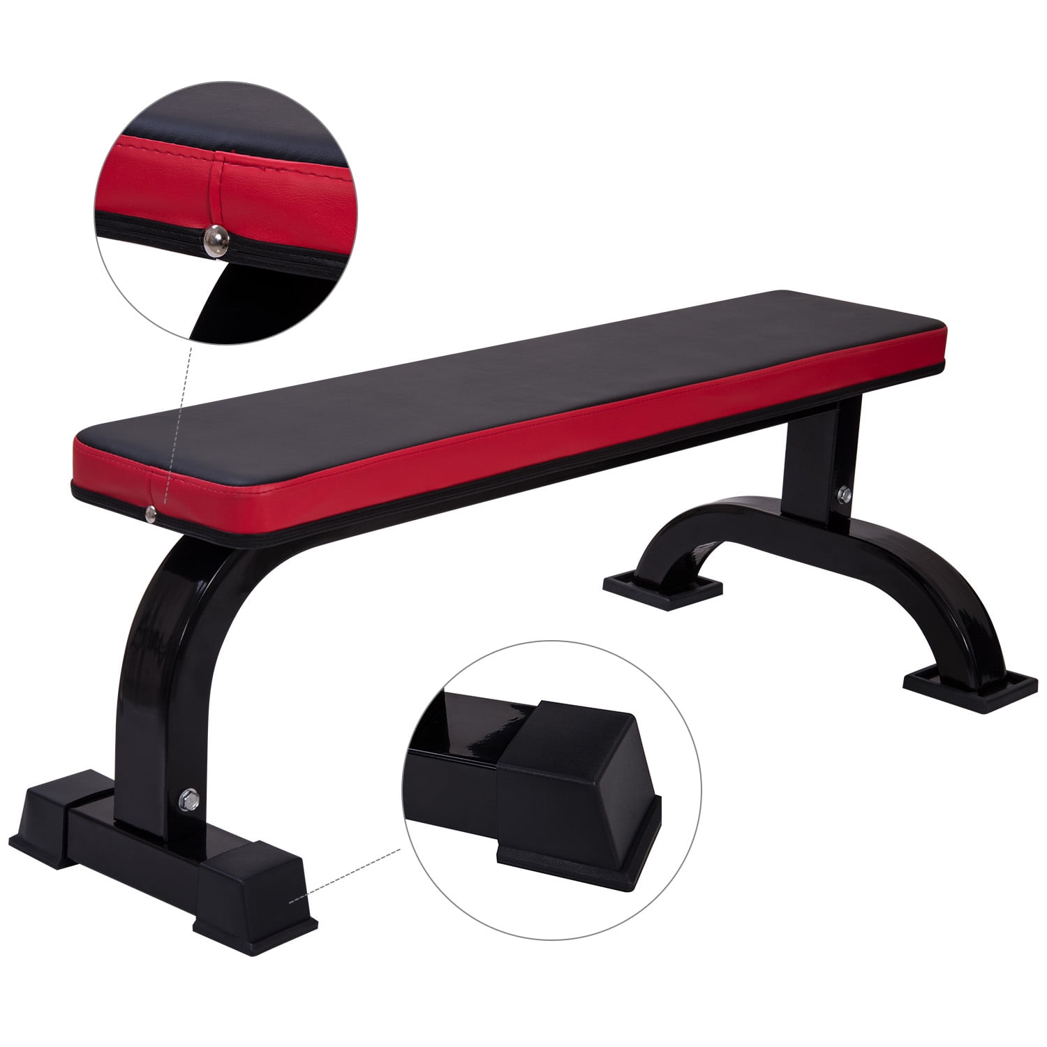 Ollieroo Flat Weight Bench for Weight Lifting Sit Up Bench Strength