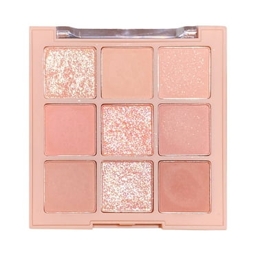 Alinwnia Neutral Eye Shadow - Rose Gold Dark Brown Eyeshadow Colorful 9 Colors,Brown Highly Pigmented Eyeshadow Makeup Naturing, Looking Long Lasting, Blendable Makeup Paletted Suitable for Women