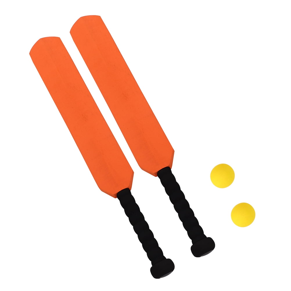 COMPUKAS Beginner Baseball Bat Set, 2 Orange EVA Lightweight Training Bats for Kids and Youth