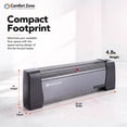 thumbnail image 3 of Comfort Zone Digital Baseboard Space Heater with Thermostat, Black, 3 of 8