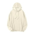 thumbnail image 2 of KeShDi Mens Hoodies Men's Casual Hoodie Men's Hoodie Long Sleeved Beige 5X, 2 of 7