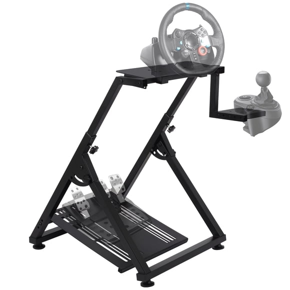 QinaQin Soporte para volante de simulación, base para sim racing tipo cockpit, ideal para montar volante y mejorar la experiencia de manejo en videojuegos