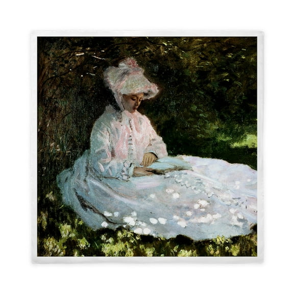 CafePress - Claude Monet Woman Reading Queen Duvet Cover - Queen Duvet