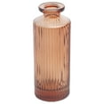 thumbnail image 3 of (2 pack) Mainstays Mini Ribbed Translucent Glass Tabletop Indoor Vase, 5.2", Amber, 3 of 7