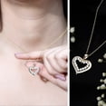 thumbnail image 3 of Rosec Jewels Lab Diamond Heart Pendant Necklace for Women - EF-VS Grade - Ready to Gift for Valentines Day, 14K Yellow Gold, 3 of 8