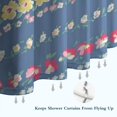 thumbnail image 6 of Pioneer Flower Floral Print Pattern Shower Curtain 72"x72" ,Bathroom Decorative Shower Curtains Set with 12 Hooks,Modern Waterproof Washable Shower Curtain, 6 of 6