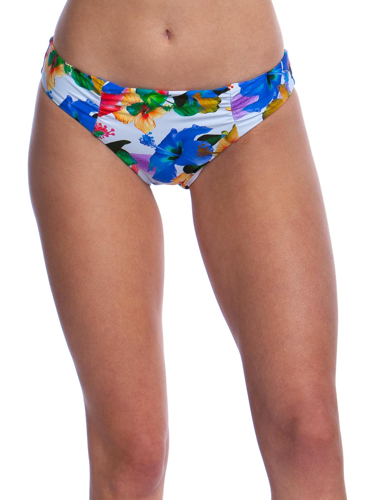 Nanette Lepore Womens Technicolor Tropical Charmer  Printed Bikini Swim Bottom