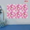 thumbnail image 2 of ToppiJoy 15*15in Artificial Flower Wall Panels, Reusable Artificial Floral Backdrop for Wedding Party Home Photo Background Photography (6Pcs, White+Pink), 2 of 15