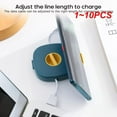 thumbnail image 2 of Boîte Enrouleur de Fil Ronde 110 Pcs Portable Multifonctionnelle Étui de Rangement pour Câbles Chargeur USB Style A 1 Pce, 2 of 6