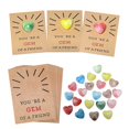 thumbnail image 4 of 24 Pack Gem Valentines Cards Valentines Day Gifts for Kids Cards with Heart-Shape Crystal Stone Funny Valentine Exchange Card Gift for Boys Girls Toddlers Class Classroom School Party Favor, 4 of 7