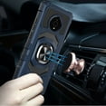 thumbnail image 2 of Kaleidio Case For Nokia C200 [Robotic Hybrid] Rugged Shockproof [Ring Stand] Magnetic Armor Impact Cover [Blue/Black], 2 of 3