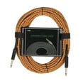 thumbnail image 1 of Sonducket Cable de guitarra, Cable de alambre, línea de reducción de ruido, Cables blindados trenzados de Color, accesorios para amplificador Accesorios para instrumentos musicales Naranja, 1 of 6