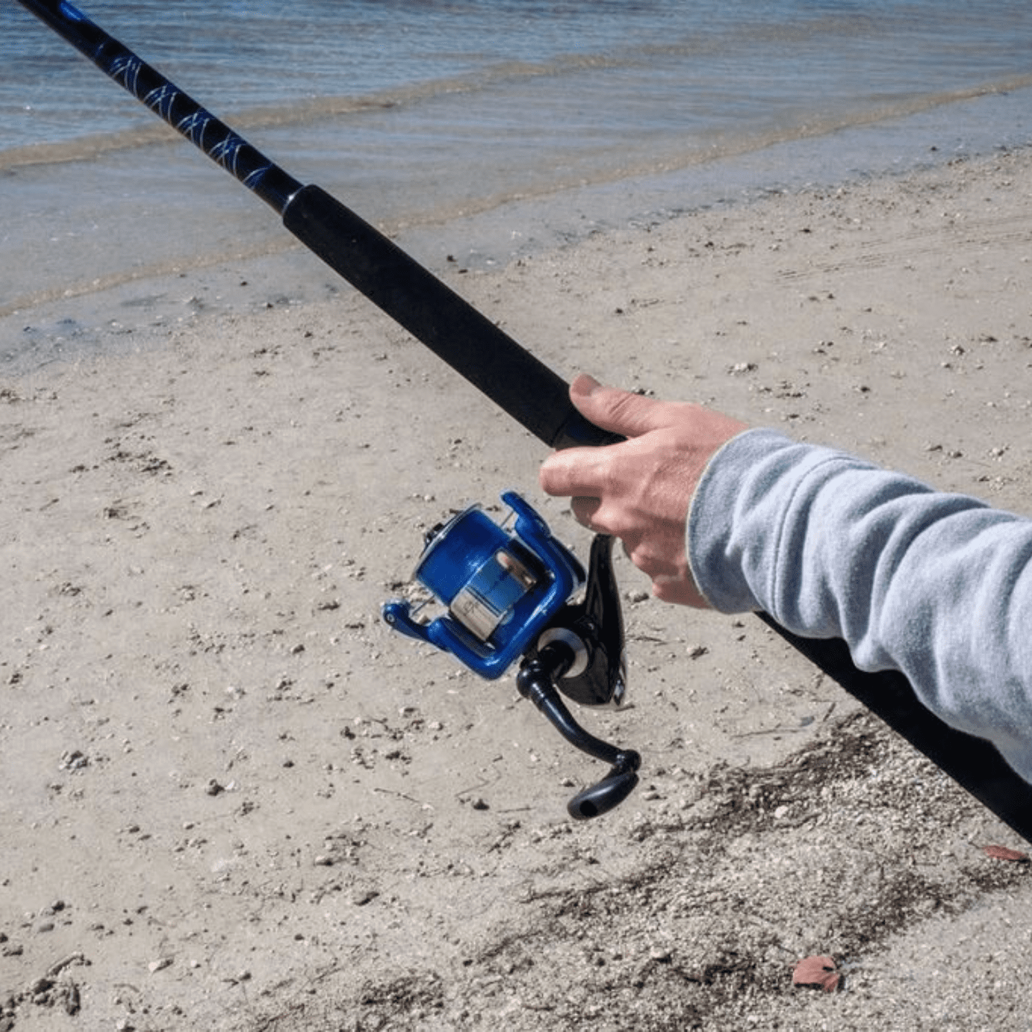 best surf fishing reel combo Tsunami Saltwater Spinning Fishing Combo, 7', 2-Piece - Silver/Black
