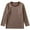 Brown, variant on Kids Long Sleeve T Shirt Casual Basic Striped Crew Neck Pullover Tee Boys Girls Lightweight Undershirts