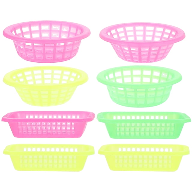 8 Pcs Mini Paniers Alimentaires Échelle 1:12 Mini Maison Mini Paniers de Rangement Modèles