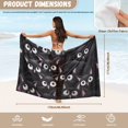 thumbnail image 7 of Uourmeti Black Cat One Piece Swim Cover Up for Women Casual Scarf Blouse for Swimwear Long Bikini Wraps, 7 of 7