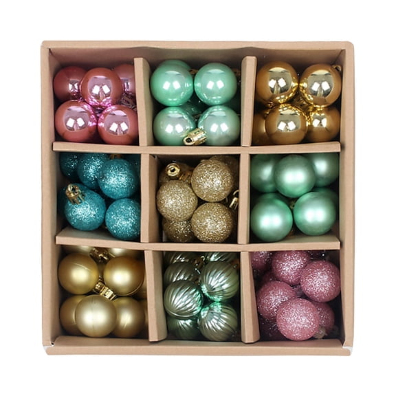 Sahpxhe 99 Pcs Christmas Ornament Balls Set Shatterproof Plastic for Tree Holiday Wedding Party Decoration