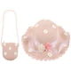 thumbnail image 1 of 2 bolsas de moda para niñas, sombrero de margaritas para el sol, sombrero de playa de verano para niñas, sombrero de paja ondulado, sombrero y bolso para niñas (rosa), 1 of 5