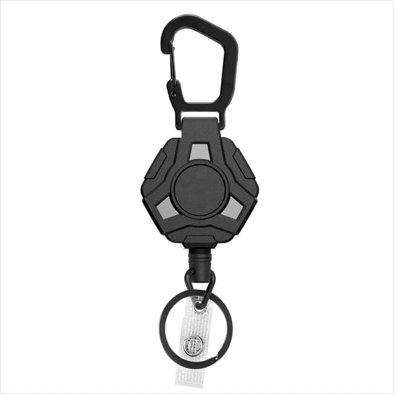 Anti-theft Metal Easy-to-pull Buckle Rope Elastic Keychain Sporty Retractable Key Ring Anti Lost Key Ring Accessories 60cm