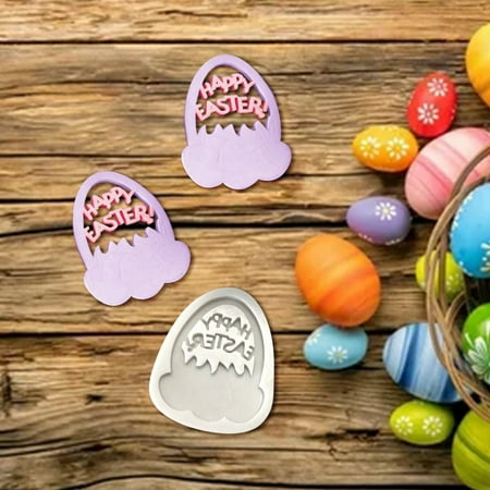 

Ounabing Easter Decoration Cake Mould DIY Easter Eggs Fondant Chocolate Cake Decoration Aromatherapy Clays Molds Epoxy Molds