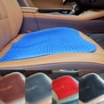 thumbnail image 1 of Almohadilla de cojín para asiento de automóvil de camión | Funda de asiento de enfriamiento de silicona transpirable de nido de abeja hueca universal para todas las estaciones | 16,5 x 16,5 pulgadas, 1 of 8