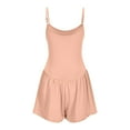 thumbnail image 5 of BLVB Women's Summer Sleeveless Rompers Adjustable Spaghetti Strap Double Lined Shorts Jumpsuit Workout Outfits, 5 of 7