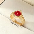 thumbnail image 5 of 5pcs Vintage Clock Ring Set for Ladies - Static Pointer, Zinc Alloy Unique Metal Design, Perfect Gift for Best Friends,5pcs, 5 of 12