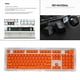 thumbnail image 2 of PBT decorativo 104 teclas Teclas para 61 68 72 98 mecánico Universal naranja Sunnimix Teclas de teclado, 2 of 4