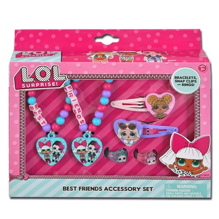 LOL Surprise Best Friends Accessory Set with Bracelets and More - Featuring Queen Bee, Diva and Friends