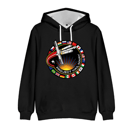 Project Hail Mary Movie Merch Logo Bagless Hoodie Halloween Sweatshirt Streetwear Unisex Winter Fashion Fan Pullovers Y2K Top