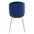 thumbnail image 2 of Newboti Furniture Blue and Gold Solid Back Side Chairs (Set of 2) 23054, 2 of 7