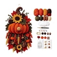 thumbnail image 2 of 3D DIY Crochet Door Hanger Kit, Handmade Macrame Craft Supplies, Seasonal Wall Hanging Ornament Set, Complete Crochet Material Pack, Home Front Door Decor Kit, Hand Knitted Hanging Decoration, 2 of 5