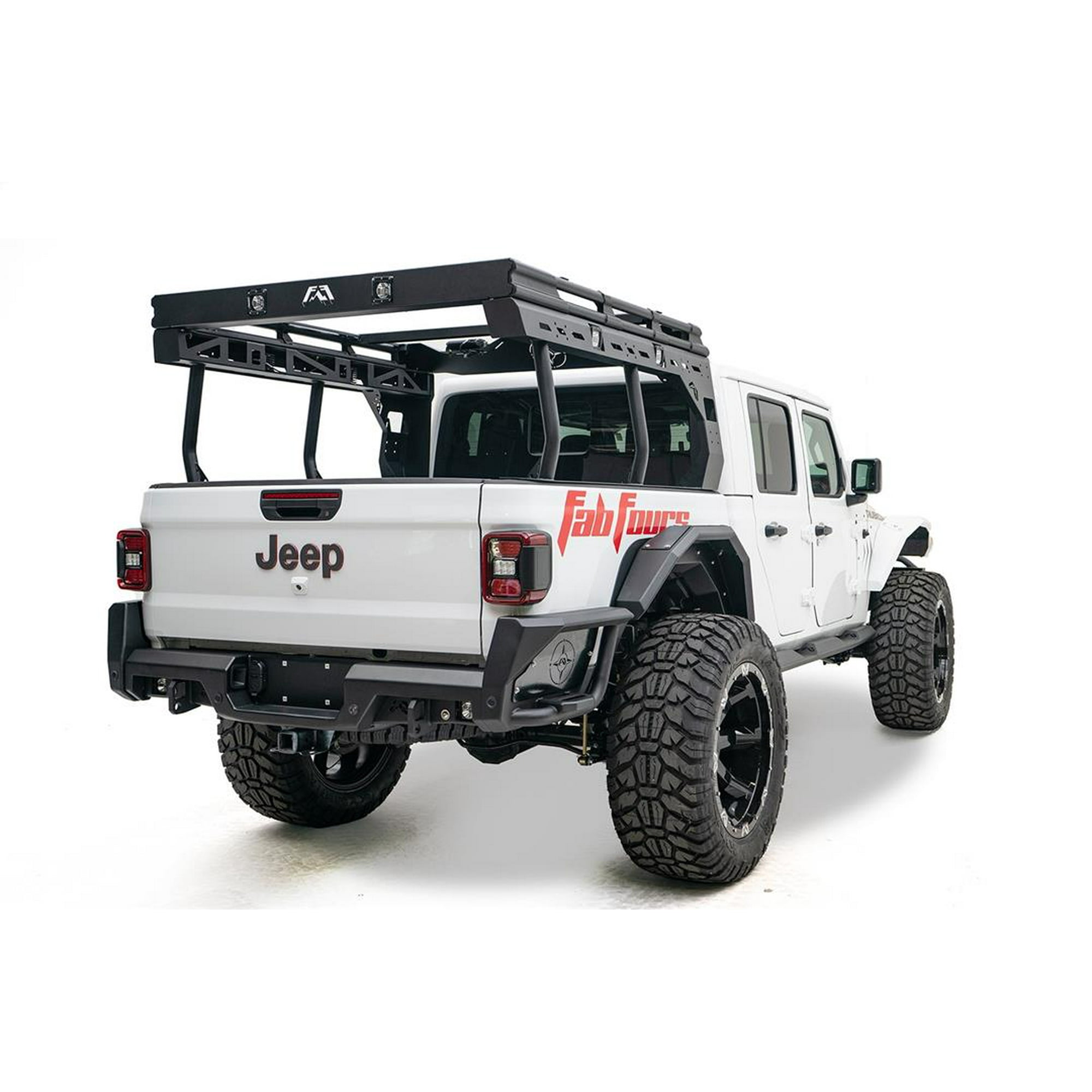 Fits 2020-2023 Jeep Gladiator JT Fab Fours Bed Cargo Rack JTOR-01