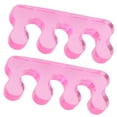 thumbnail image 2 of Separadores de dedos correctores Seitruly 2 uds estiradores de uñas deportivos rosa, 2 of 6