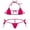 Hot Pink, variant on Levmjia Women's Lingerie Set Backless Adjustable Bralette and Thong Solid Color Comfortable Breathable Dating Sleep Daily Wear